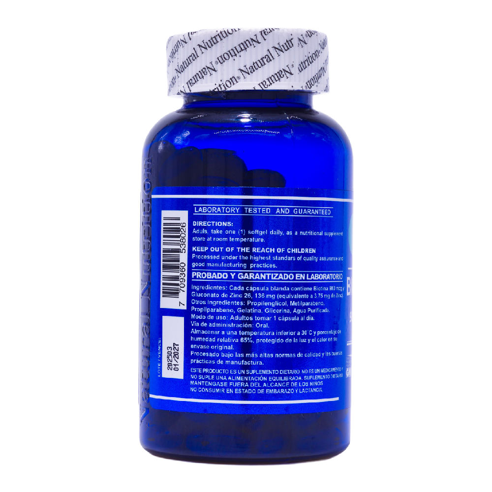 Biotina 900 mcg + Zinc - Image 9