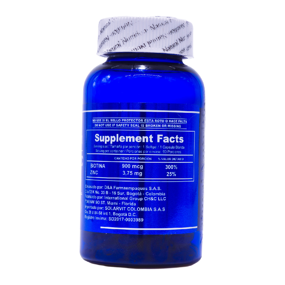 Biotina 900 mcg + Zinc - Image 8