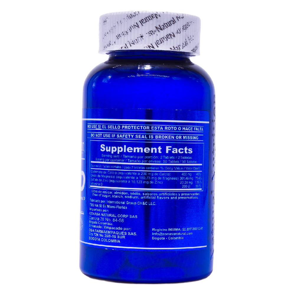 Calcio Magnesio y Zinc + Vitamina D - Image 8