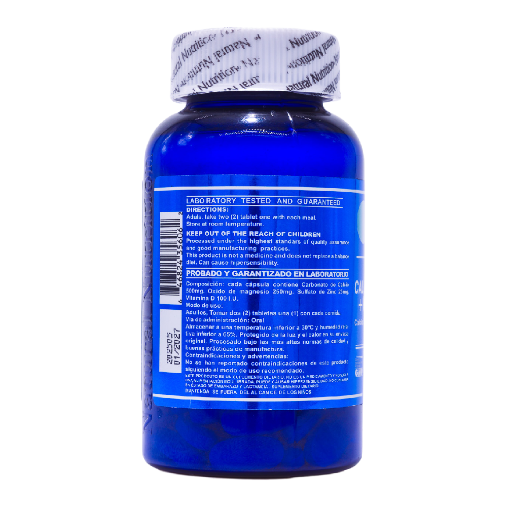 Calcio Magnesio y Zinc + Vitamina D - Image 3