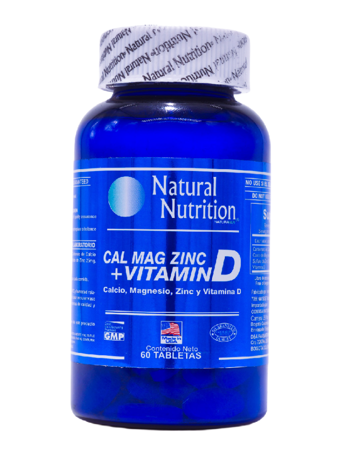 Calcio Magnesio y Zinc + Vitamina D