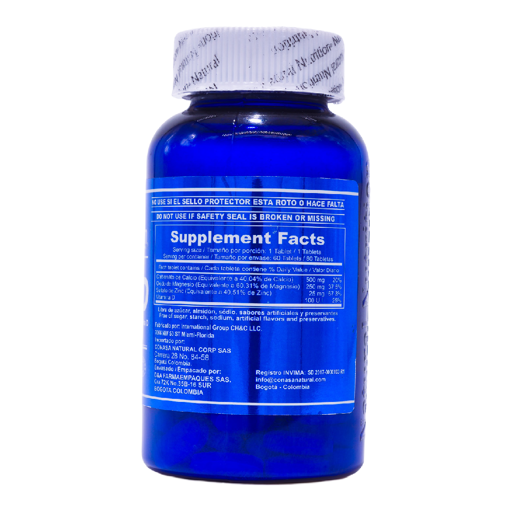 Calcio Magnesio y Zinc + Vitamina D - Image 4