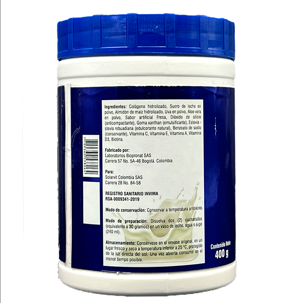 Colágeno Hidrolizado en Polvo con Vitaminas A, C, E, D3 y Biotina - Image 2