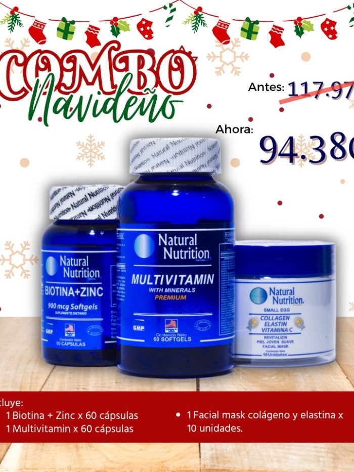 Combo 4 – Belleza facial, cabello y vitalidad diaria