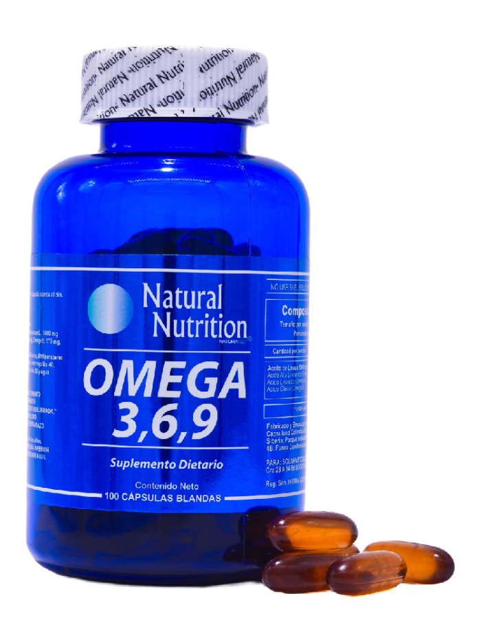 Omega 3 6 9 Natural Nutrition suplemento dietario ácidos grasos esenciales